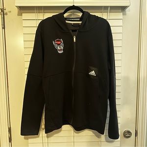 Black adidas NC State Zip-up Hoodie